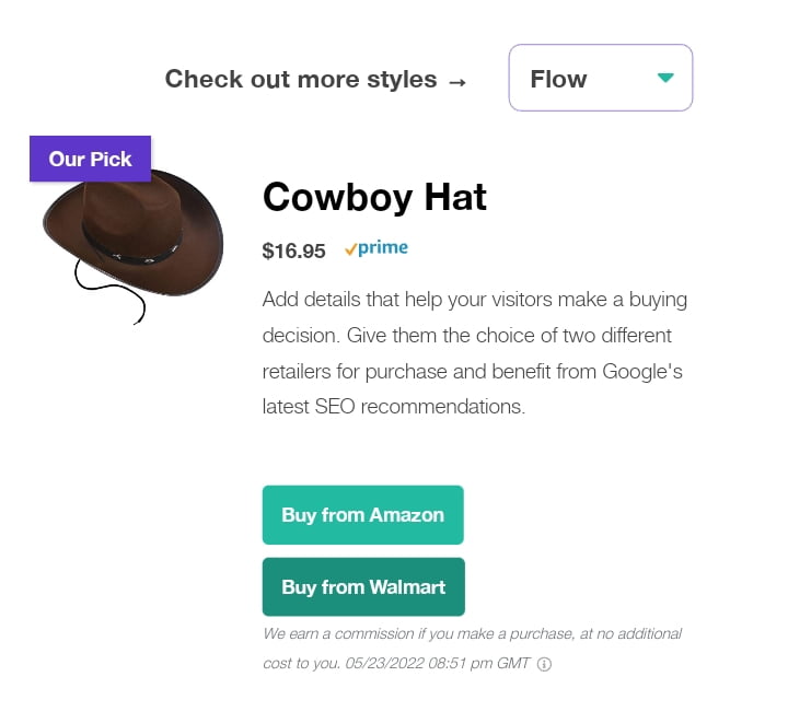 Lasso Templates, Display boxes, Layouts and Products previews 