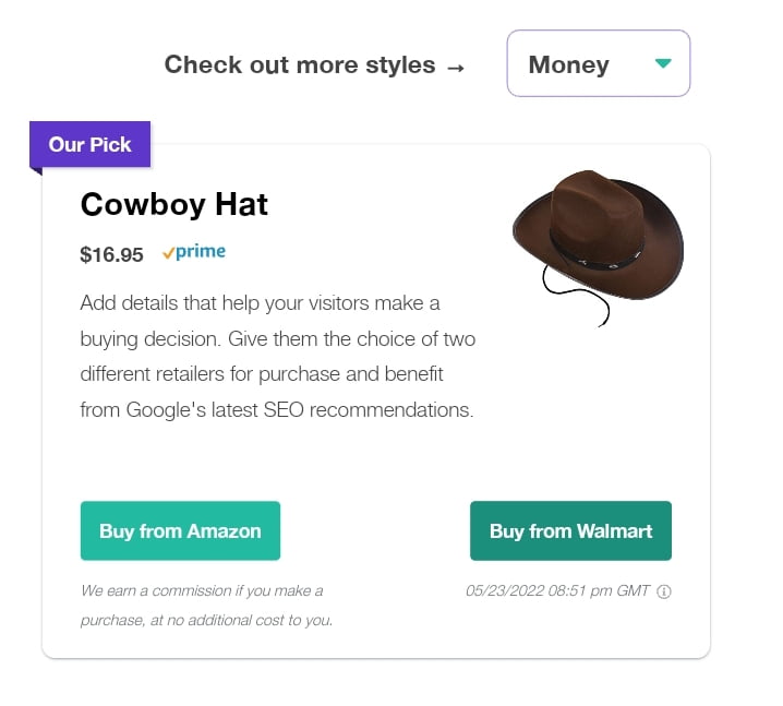 Lasso Single Product's Templates and Compelling Displays 