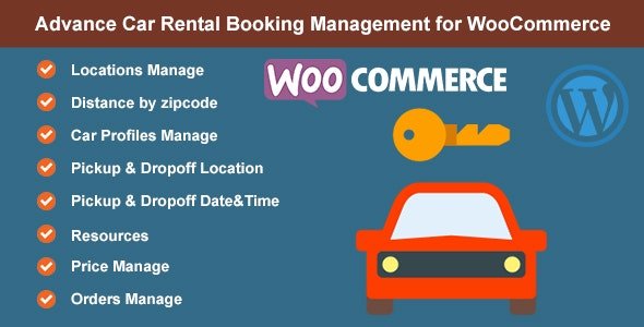 Advance Car Rental Booking Management Plugin for WooCommerce