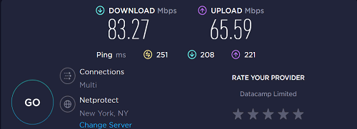 Surfshark US Server Speed Test: Upload, Download and Ping times