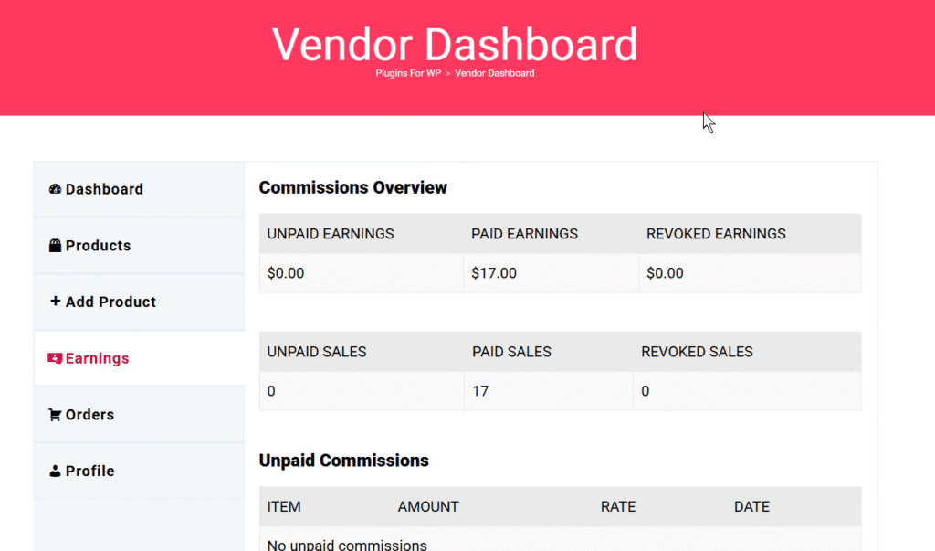 Vendor Program, Pluginsforwp