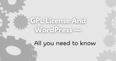GPL License WordPress