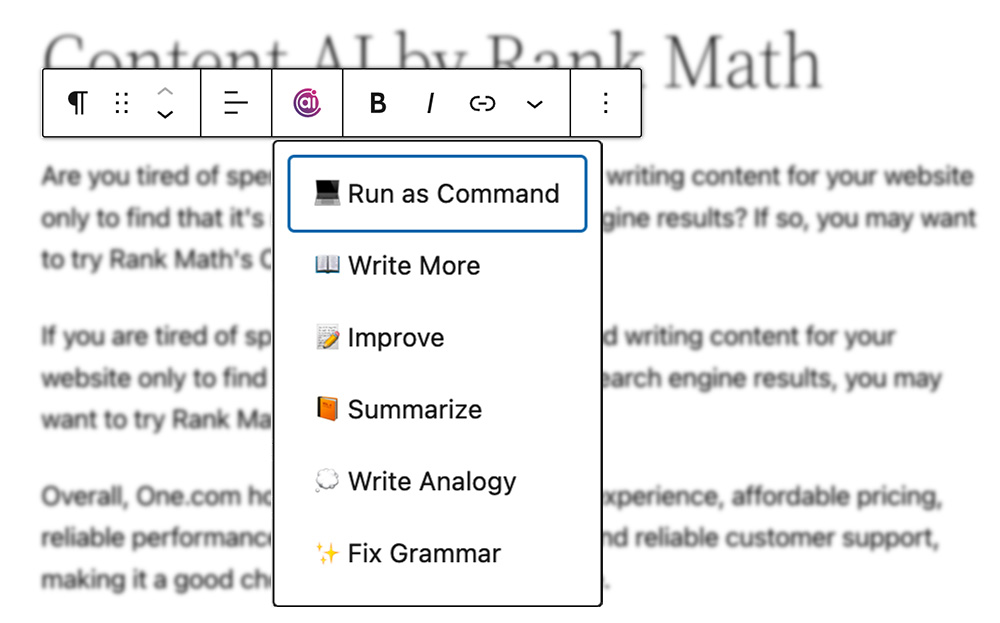 Rank Math Content AI, Best AI Tools for Affiliate Marketing