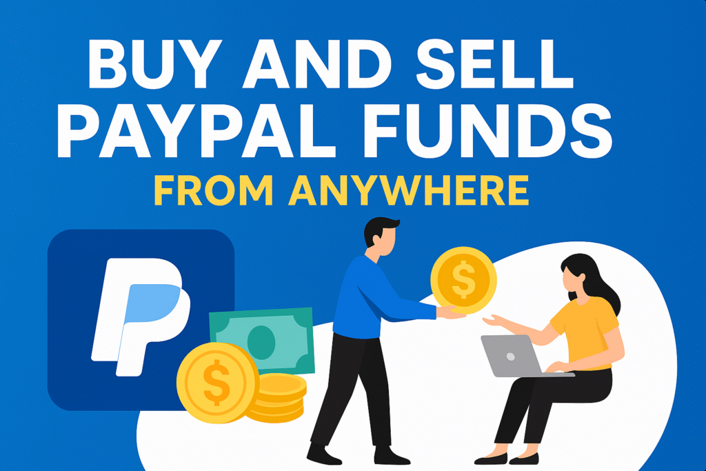 Buy And Sell PayPal Funds from Anywhere