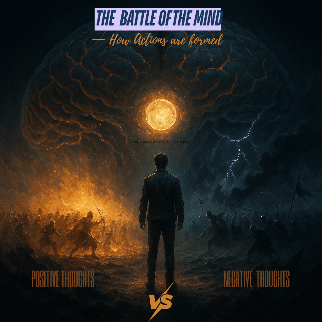 The battle of the Mind. How an action is formed