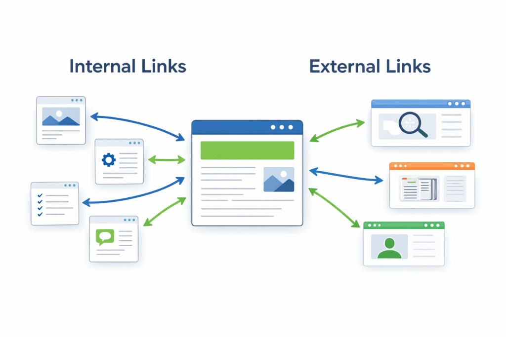 Internal links vs External links