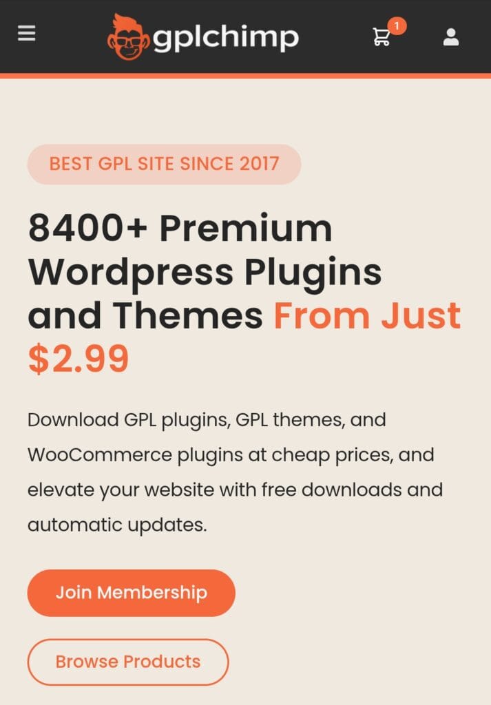 Get the latest GPLChimp coupon code and save on WordPress plugins, themes, and memberships.